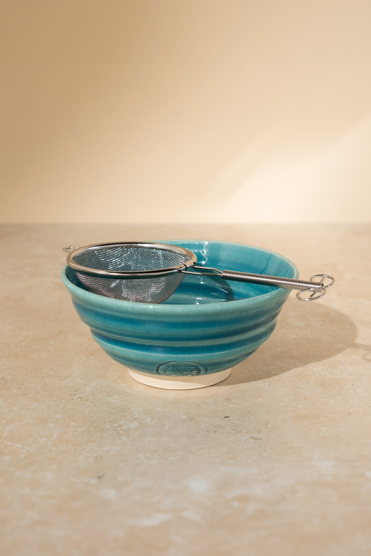 Sokuu blue matcha bowl