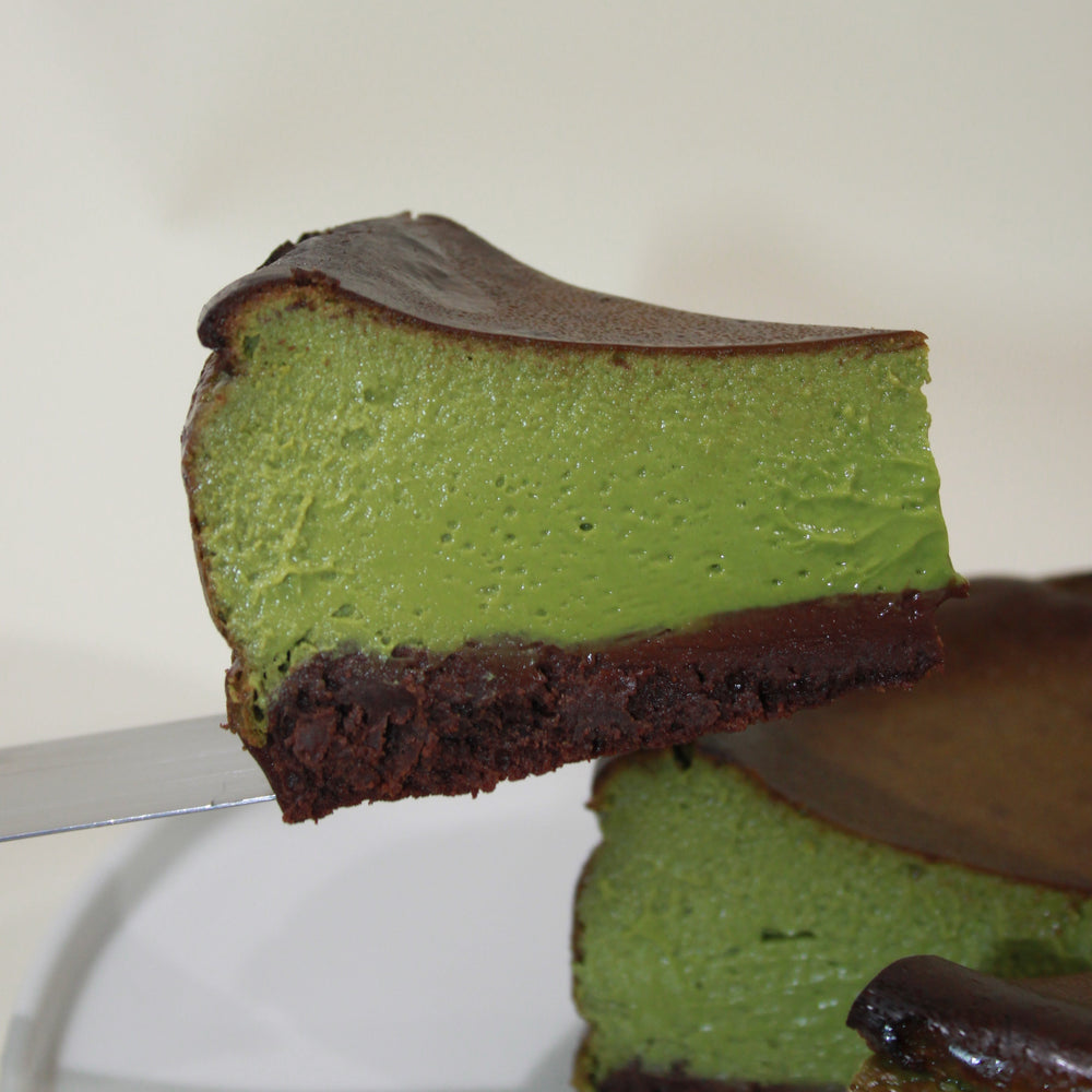 Cheesecake basque brownie - Matcha