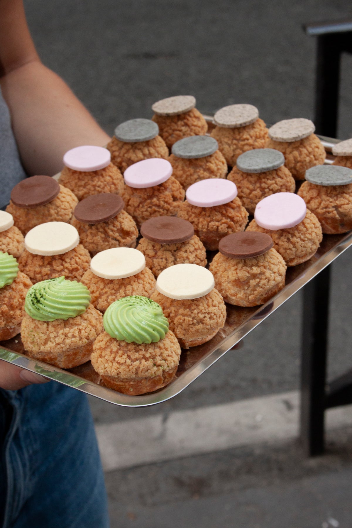 Choux craquelins fourrés